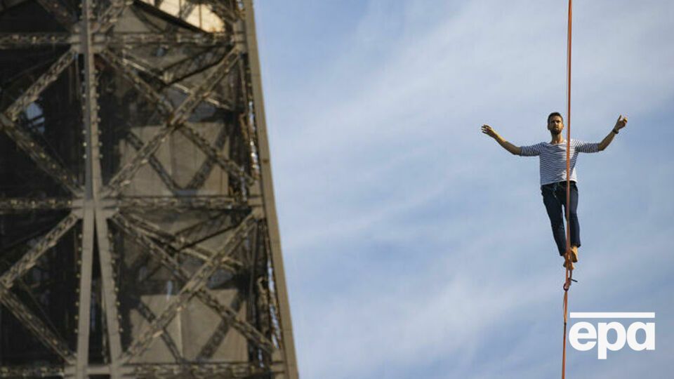 Канатоходець Натан Полін пройшов на канаті 670 метрів