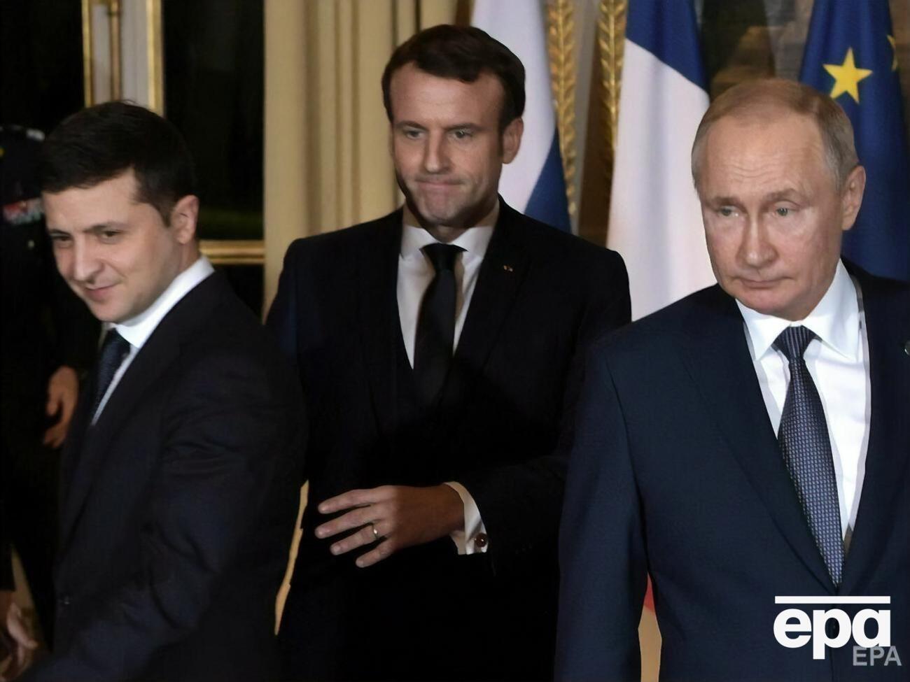 Зеленский (слева) и Путин (справа) встречались лично только раз &ndash; на саммите лидеров стран нормандского формата&nbsp;в декабре 2019 года