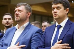 Корниенко (слева) и Разумков (справа) разошлись во мнениях о том, что считать командной работой