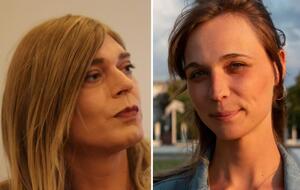 Гансерер (слева) и Славик (справа) представляют партию "Зеленых"