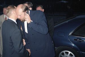 Путин и Пугачев во время одной из встреч в Санкт-Петеребурге, начало 2000-х