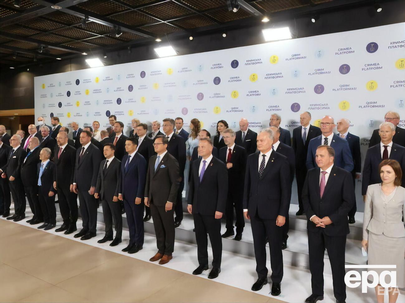 Официально деятельность Крымской платформы начата на инаугурационном саммите, который состоялся 23 августа