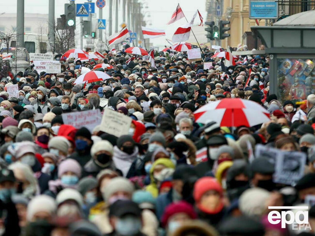 Масові акції протесту у Білорусі розпочалися після виборів президента