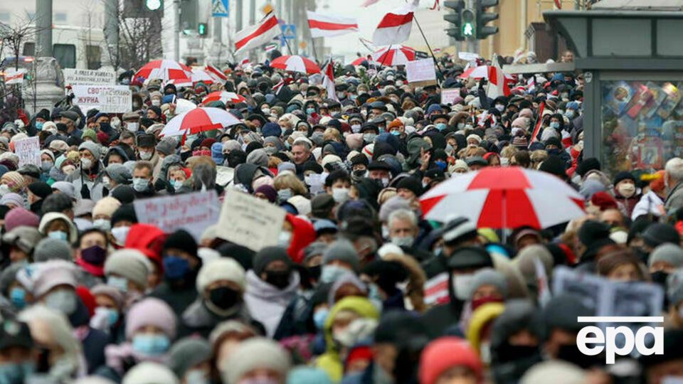 Масові акції протесту у Білорусі розпочалися після виборів президента