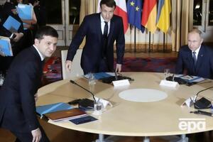 Зеленский (слева) и Путин (справа) встречались один раз на саммите лидеров стран нормандского формата