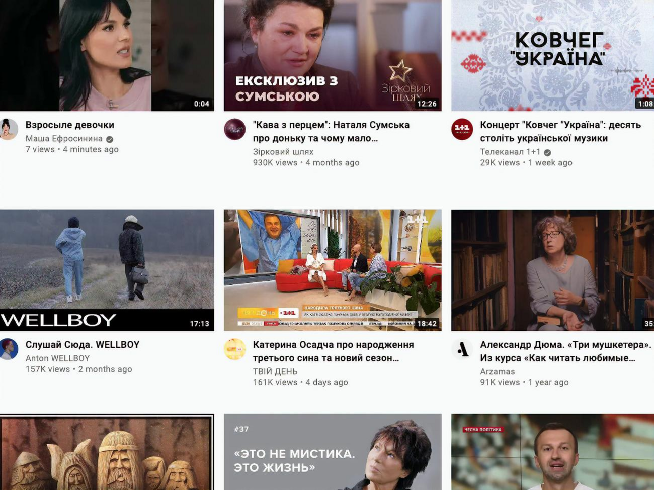 Цього разу чотири з п'яти відео рейтингу так чи інакше пов'язані з українським контентом