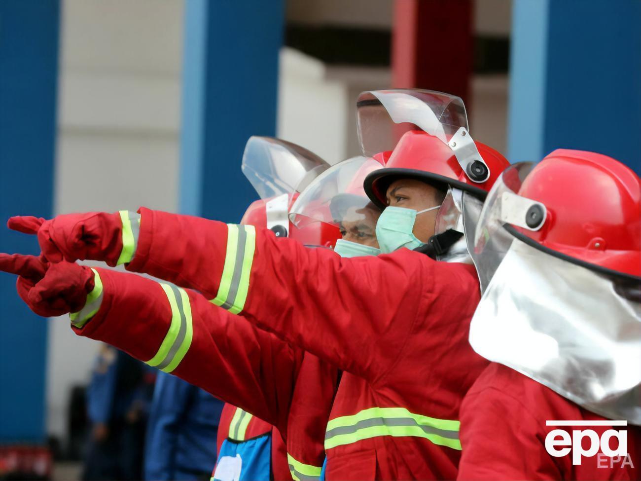 Пожар случился в блоке C-2