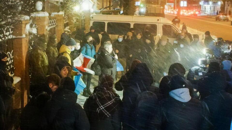 На митинг в Киеве вышли украинцы и белорусы