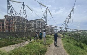 Блекаут произошел после того, как обрушились опоры, поддерживающие высоковольтную линию электропередачи