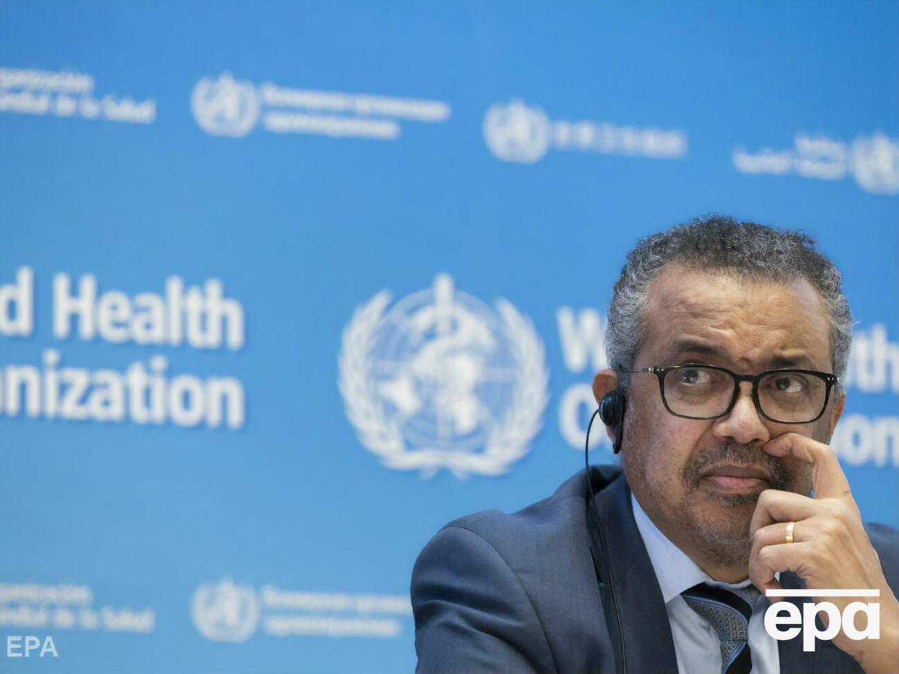 Протягом минулого тижня у світі виявили більш ніж 15 млн нових випадків COVID-19, зазначив Гебреєсус