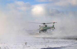 Тепловизионная камера вертолета позволяет обнаружить транспортное средство на расстоянии до 20 км
