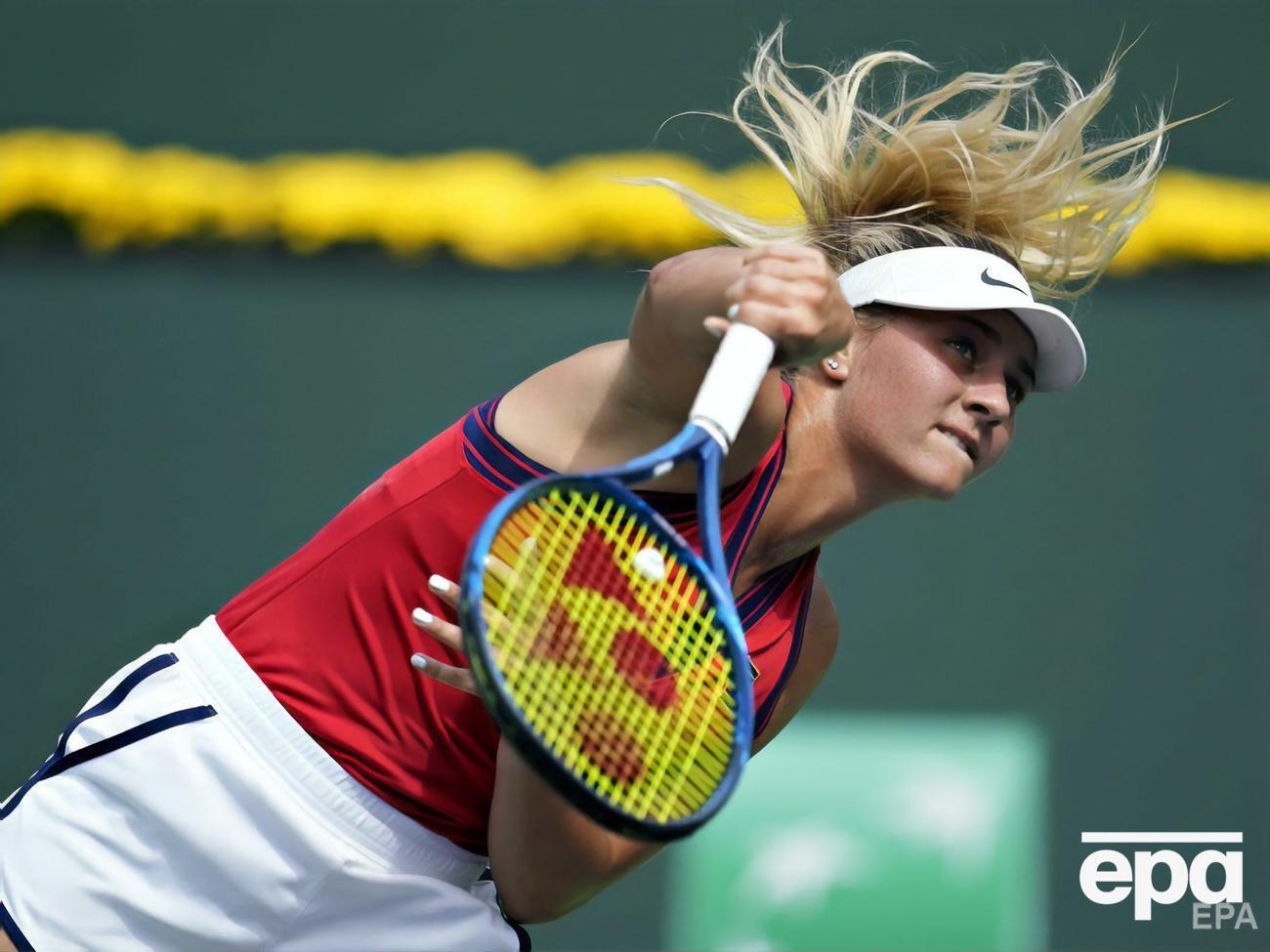 Костюк (на фото) победила Парри в двух сетах