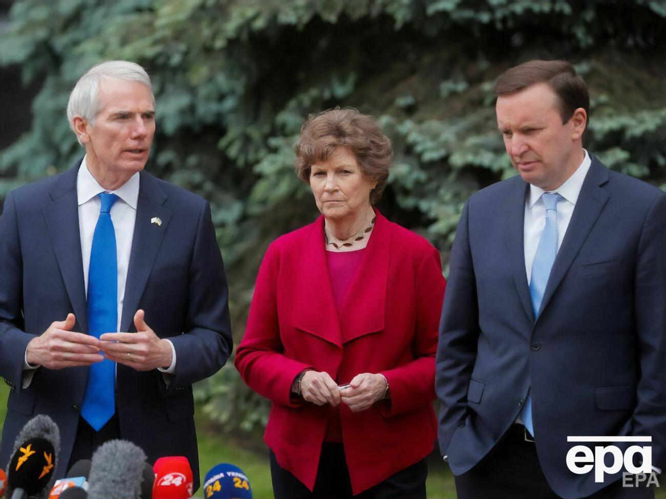 Сенаторы Портман, Шахин и Мерфи и их коллеги провели брифинг в Киеве