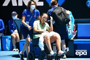 Француженка Тан травмировала ногу