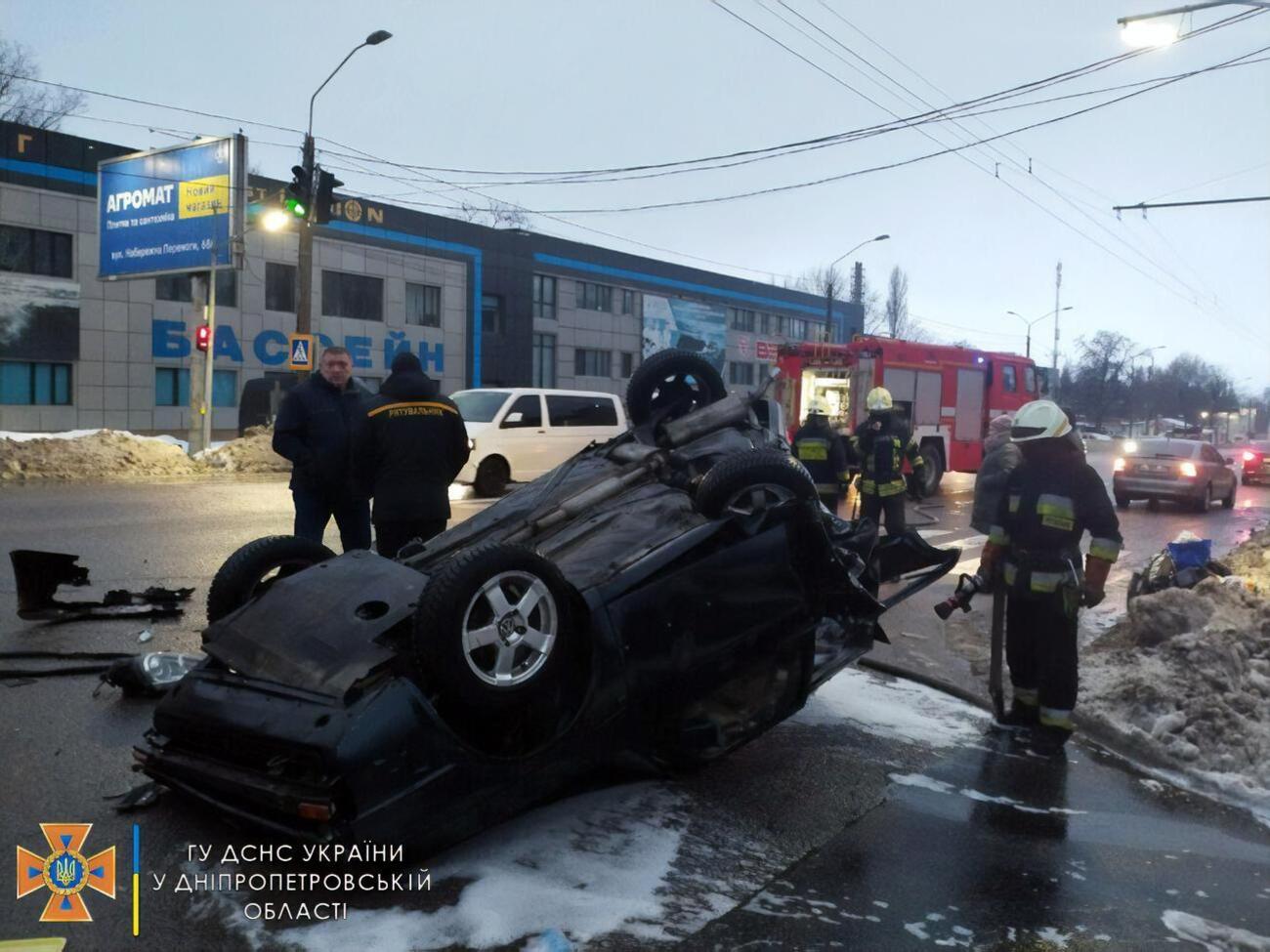Для ліквідації наслідків аварії знадобилося восьмеро співробітників ДСНС
