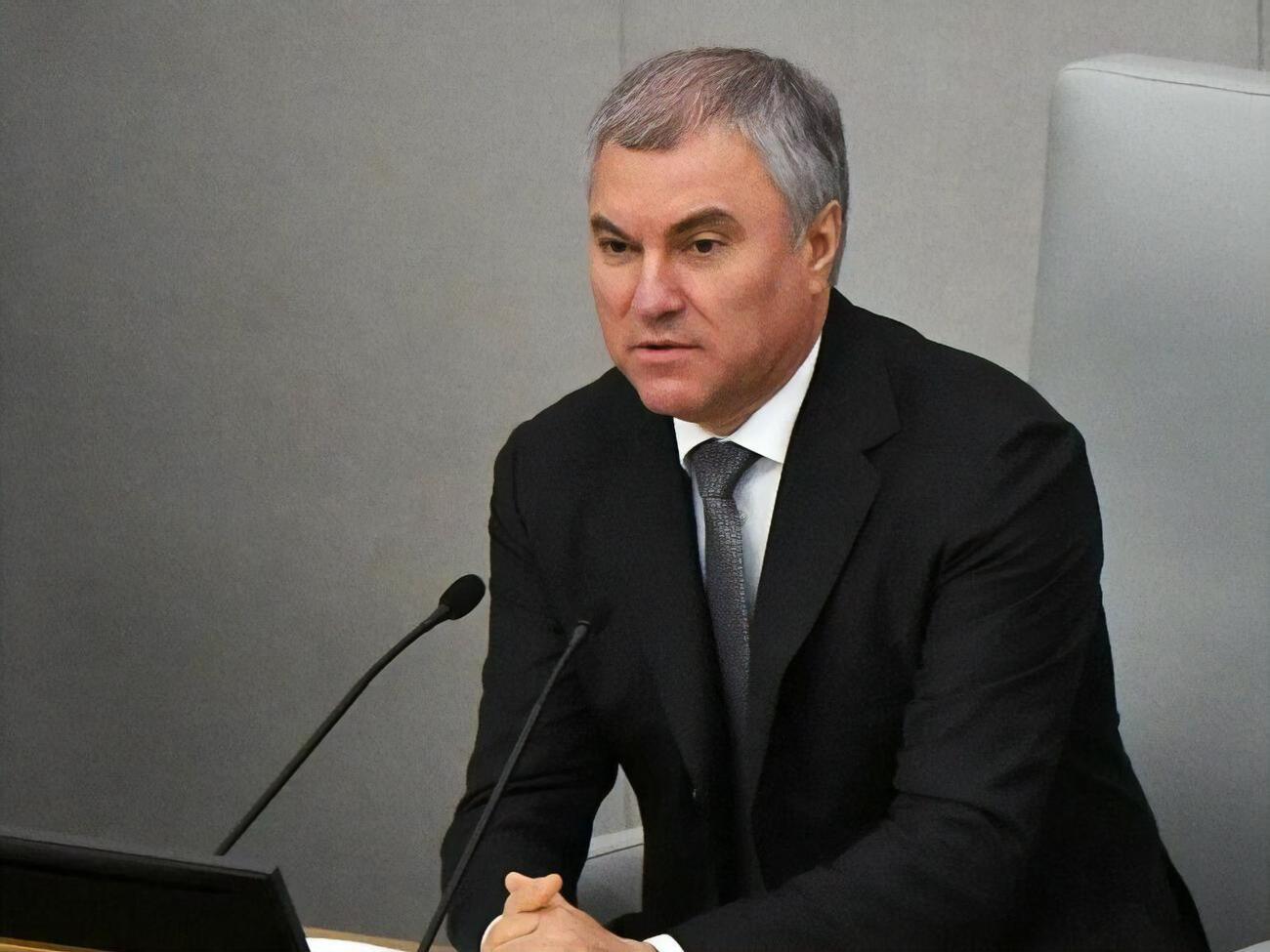 Спикер Госдумы России считает, что инициатива о необходимости признания "ЛНР" и "ДНР" должна быть рассмотрена на следующей неделе