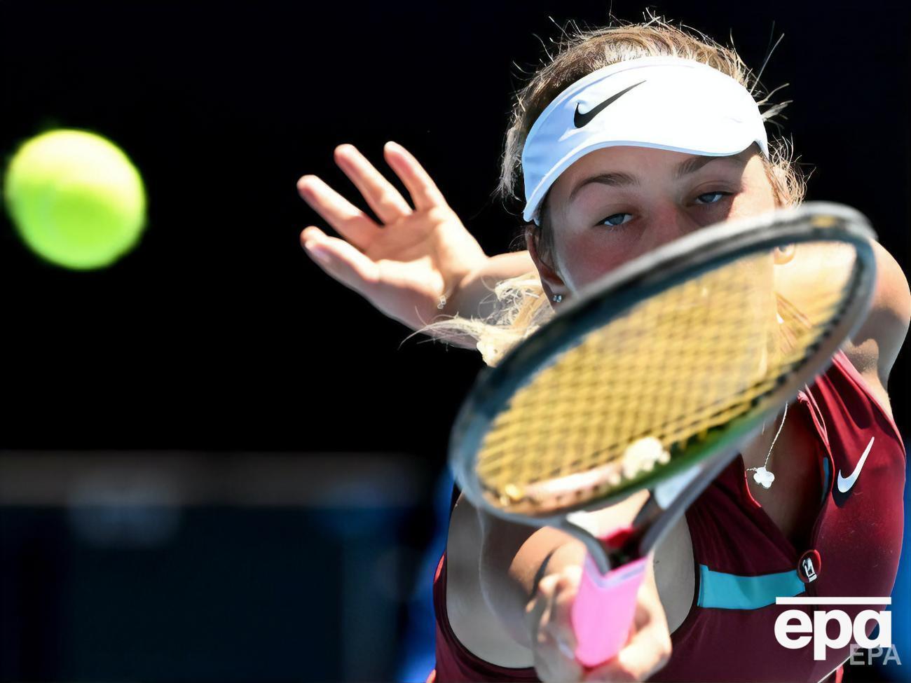 Костюк прекратила борьбу в одиночном разряде турнира, но продолжает в парном