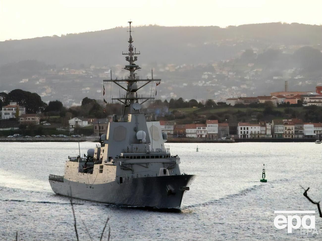 Страны НАТО направили в Черное море военные корабли (на фото&nbsp;&ndash; испанский фрегат Blas de Lezo, который 22 января вышел из порта в Ферроле в направлении Болгарии)