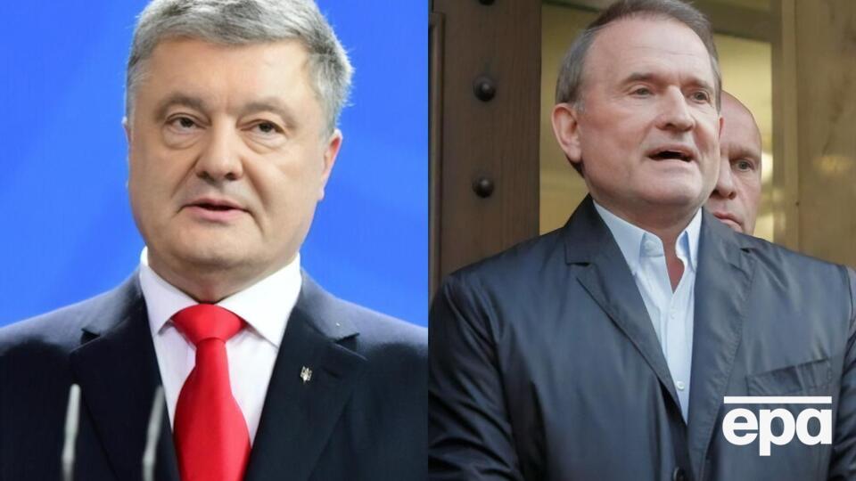 Порошенко (ліворуч) і Медведчук (праворуч) фігурують у справі про постачання вугілля з ОРДЛО