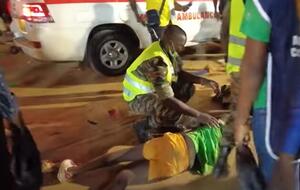 Инцидент произошел возле южного входа на стадион