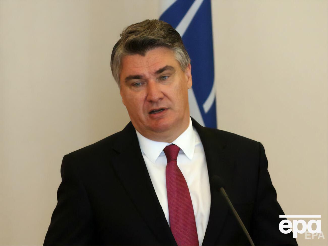 Миланович сказав, що його країна "не матиме із цим нічого спільного", говорячи про ескалацію напруження на кордоні України