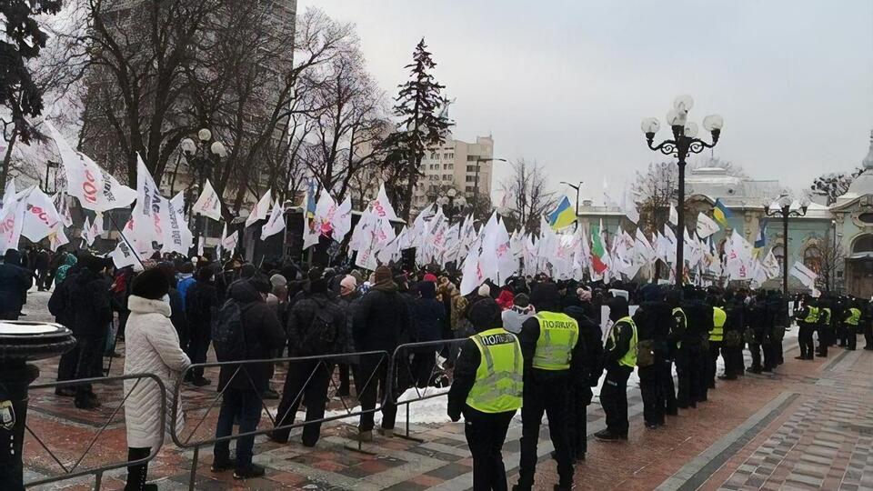 Акция проходила возле Верховной Рады