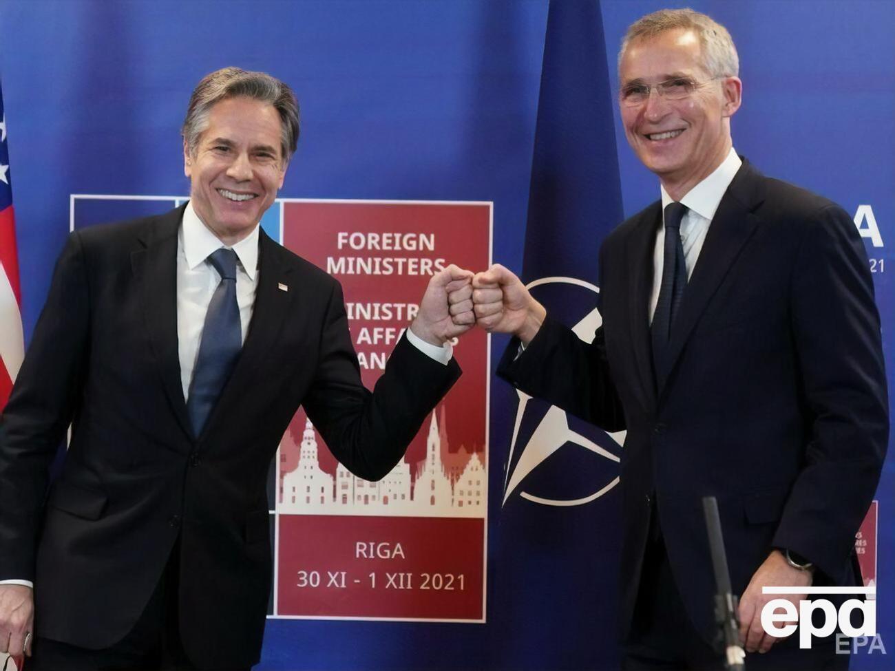 Блинкен и Столтенберг рассказали об ответах, переданных США и НАТО России по "гарантиям безопасности"