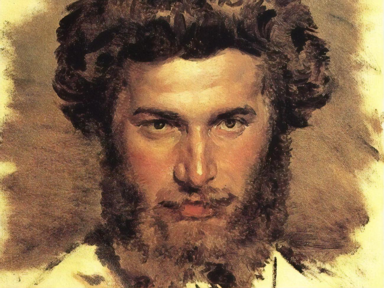 Портрет Куинджи кисти Виктора Васнецова