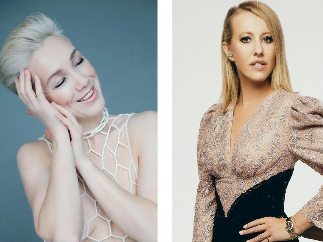 Мороз (слева) рассталась с Богомоловым в 2018 году, а Собчак вышла за него замуж в 2019-м