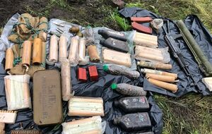 В прошедшем году СБУ установила местонахождение более 40 тайников со средствами поражения на востоке Украины