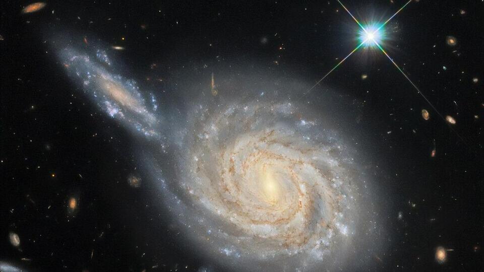 На фото зафіксовано спіральну галактику NGC 105, яка розташована приблизно за 215 млн світлових років від Землі