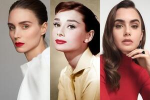 Роль Одри Хепберн (посередине) сыграет Руни Мара (справа). Пользователи сети хотят, чтобы эта роль досталась Лили Коллинз (слева)