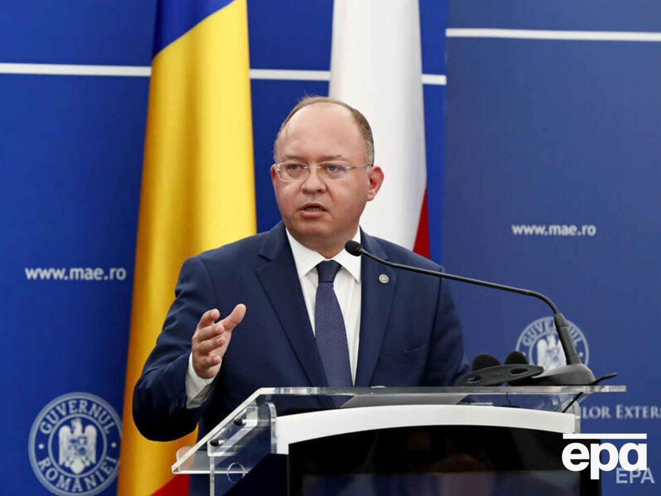 Министр иностранных дел Румынии&nbsp;Богдан Ауреску сообщил о падении ракеты недалеко от посольства в Киеве