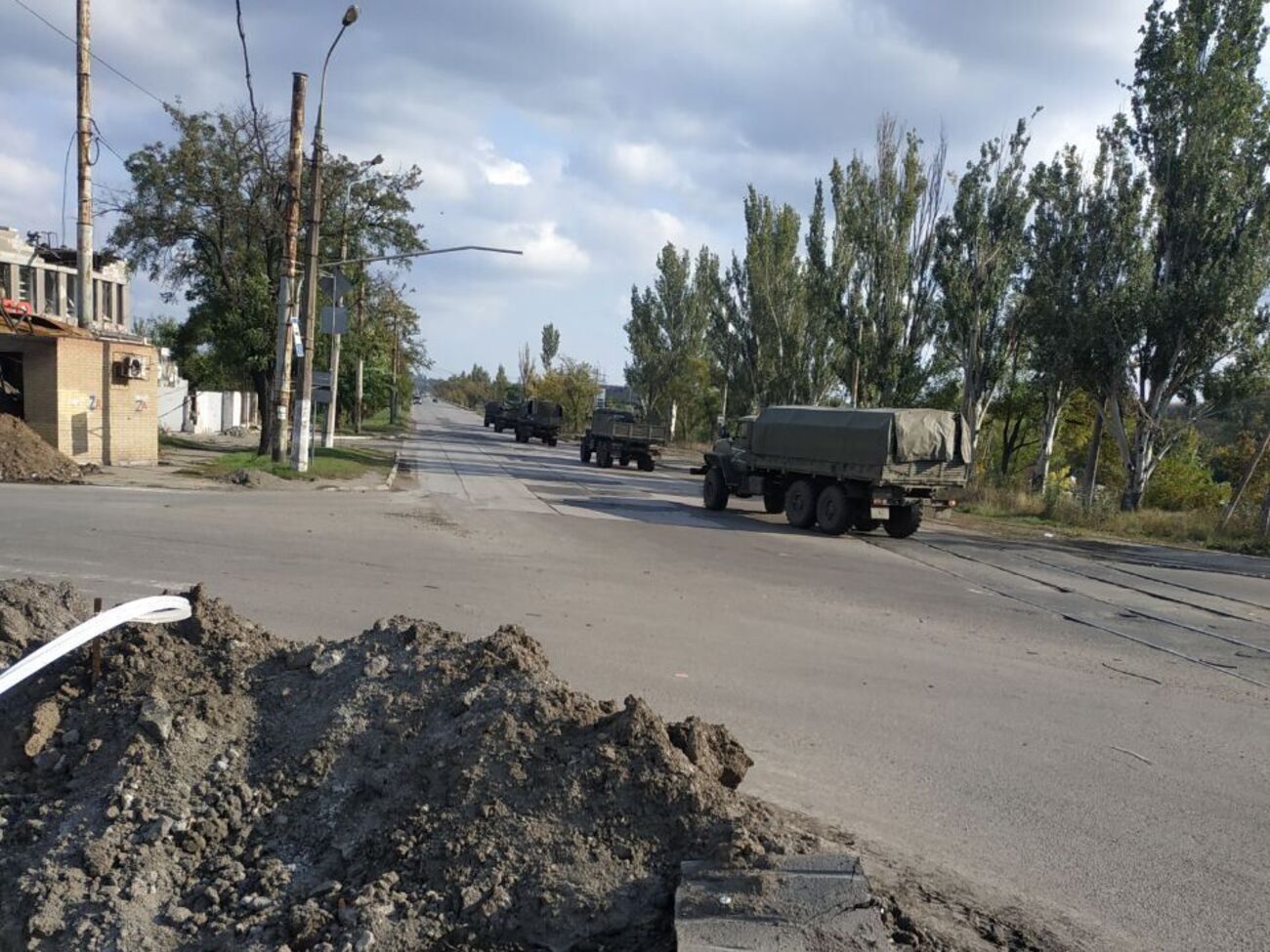 Військові машини росіян рухалися у бік Мангуша