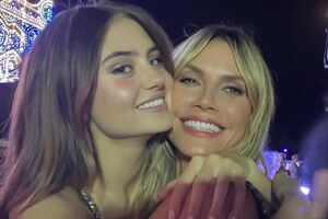 Клум заявила, що вони з дочкою під час зйомки почувалися впевнено весь день, співали і танцювали