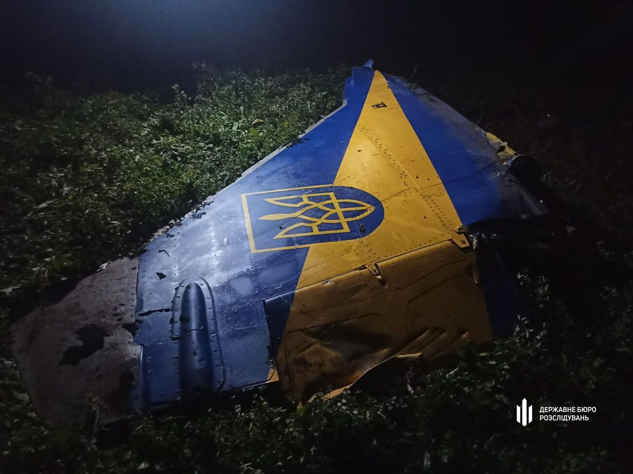 Літак упав у поле, зазначає ДБР
