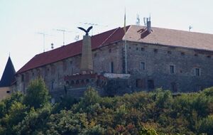 Мукачівська міськрада вирішила замінити статую орла на тризуб