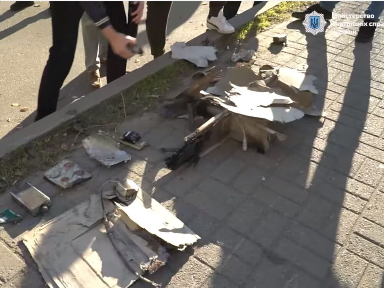 Деталі одного із дронів, який атакував Київ 17 жовтня