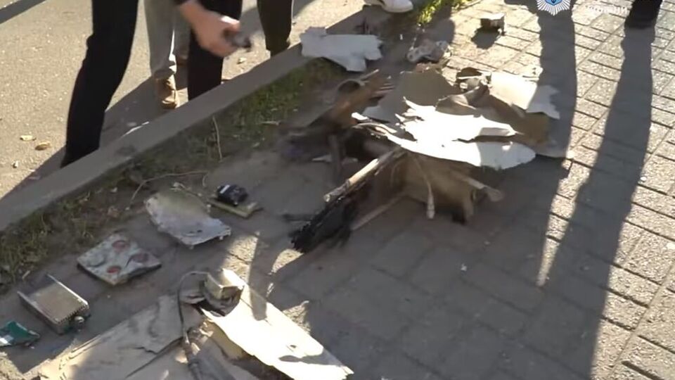 Деталі одного із дронів, який атакував Київ 17 жовтня