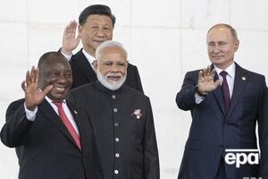 Путин, Моди, Си Цьзинпин, а также президент ПАР Сирил Рамафоса на саммите БРИКС в 2019 году