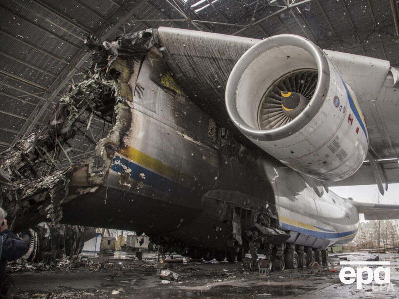 Об уничтожении самолета, стоявшего в ангаре в Гостомеле под Киевом, стало известно 27 февраля