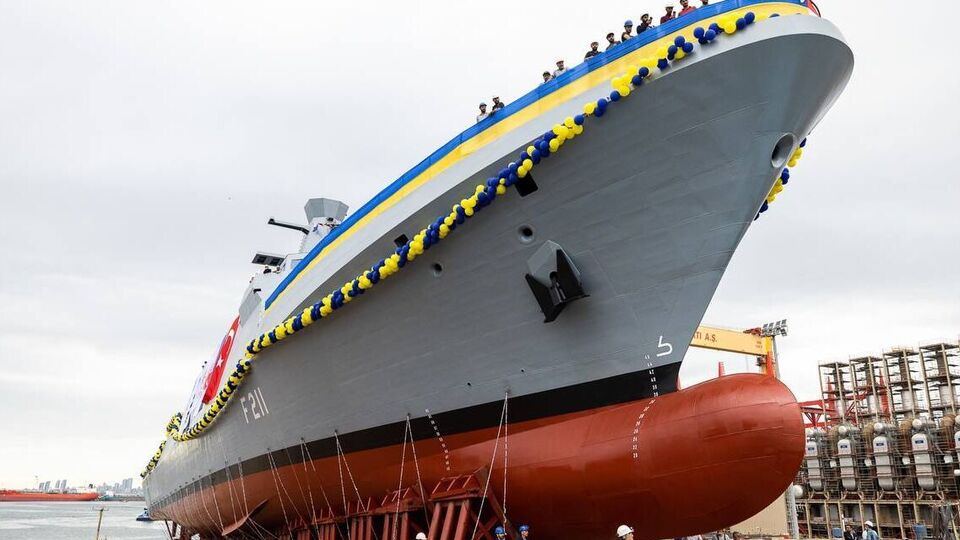 У Туреччині спустили на воду новий український корвет "Гетьман Іван Мазепа". Фоторепортаж