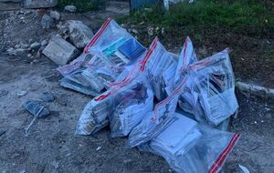 Правоохранители изъяли 13 мешков с документами, обнаруженные на территории лицея в подвальном помещении, рассказали в полиции Харьковской области