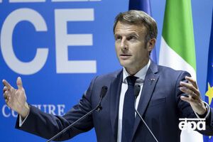 Більшу частину свого виступу Макрон присвятив Україні, зазначає Reuters