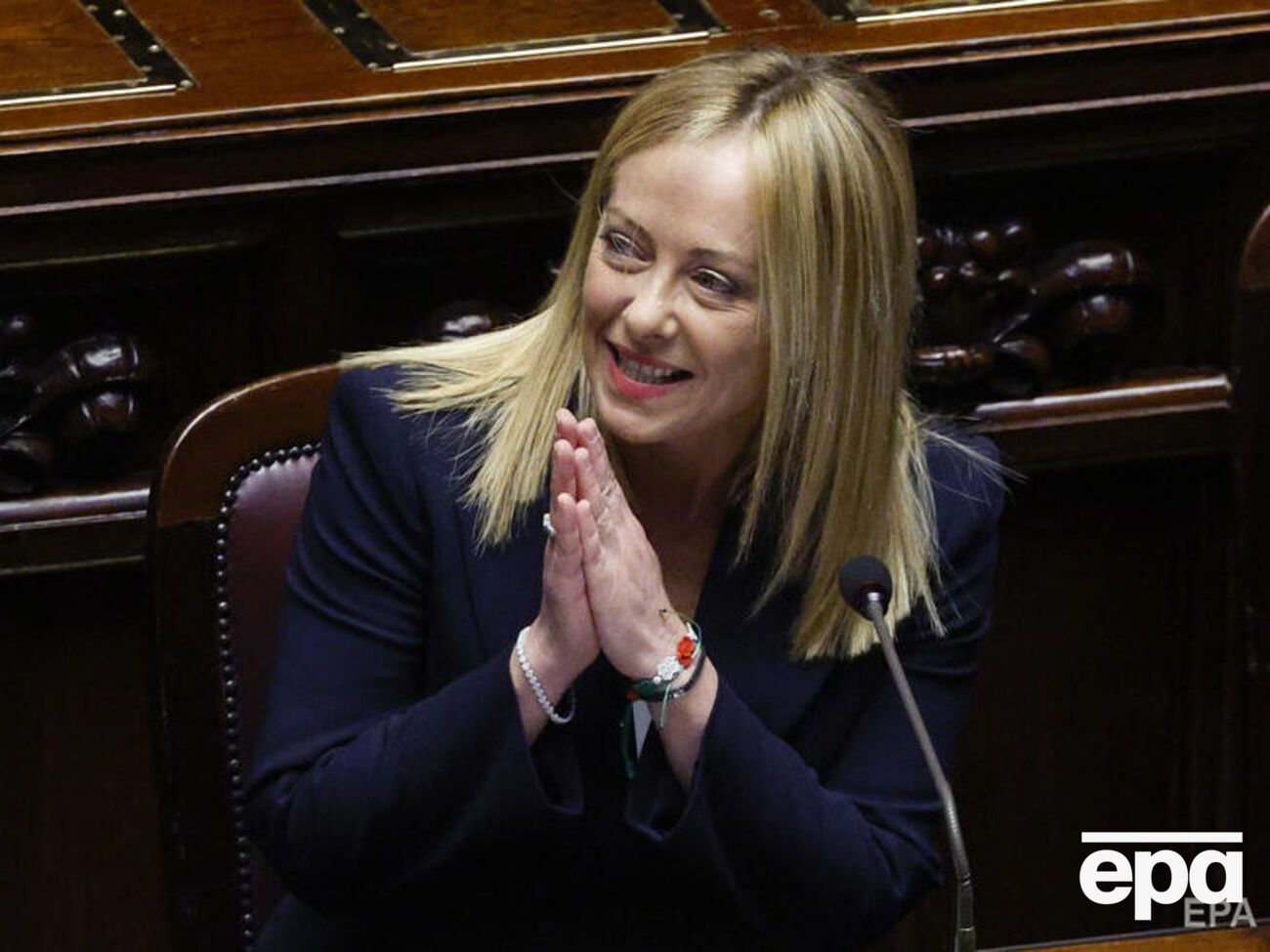 Джорджа Мелони выступила перед парламентом