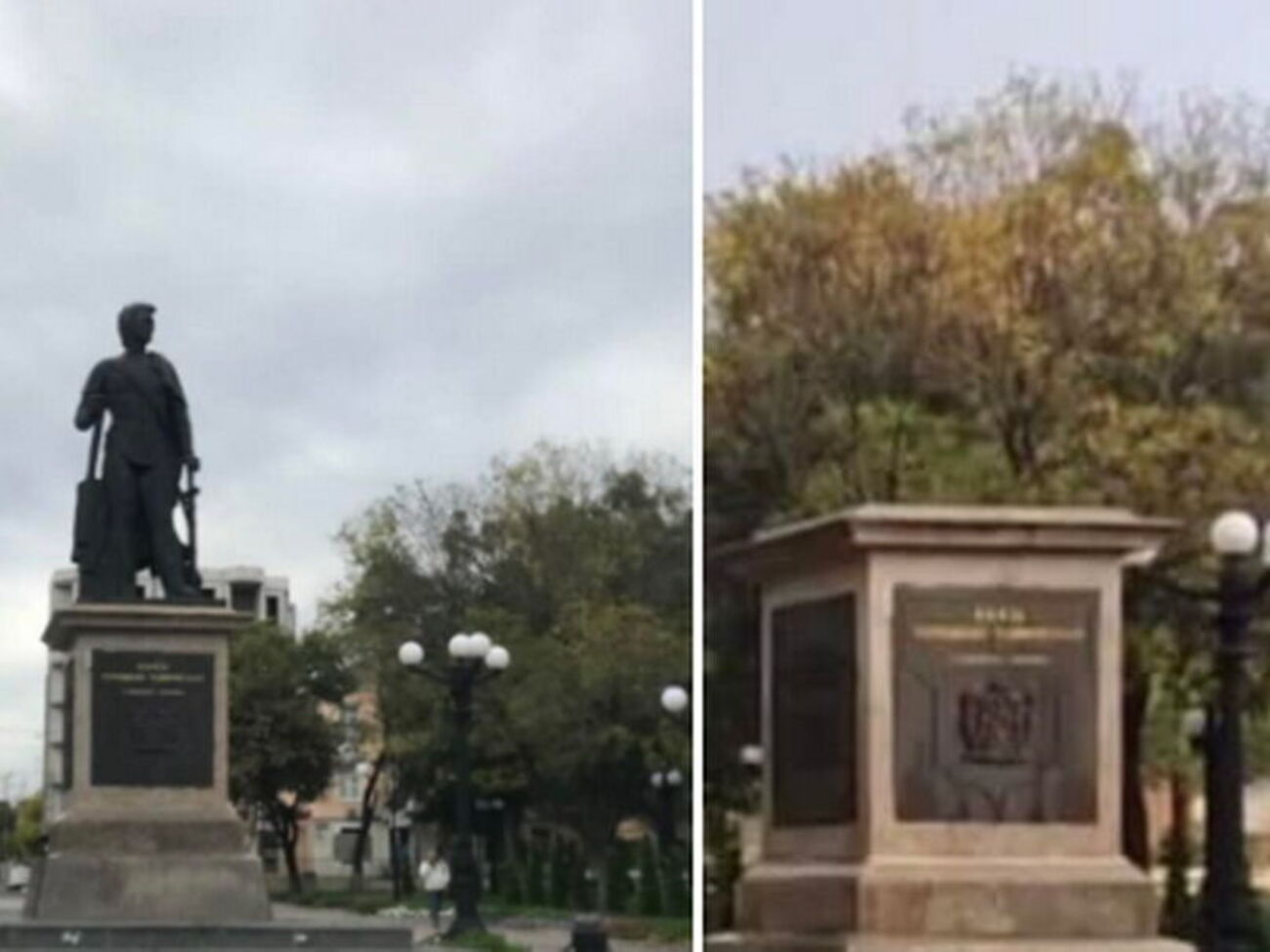 Пам'ятник вивезли в невідомому напрямку