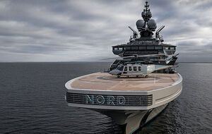 150-метровое судно Nord в данный момент пришвартовано в Кейптауне