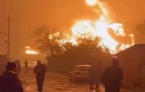В Шахтерске сгорели цистерны с топливом для группировки войск оккупантов на Донбассе