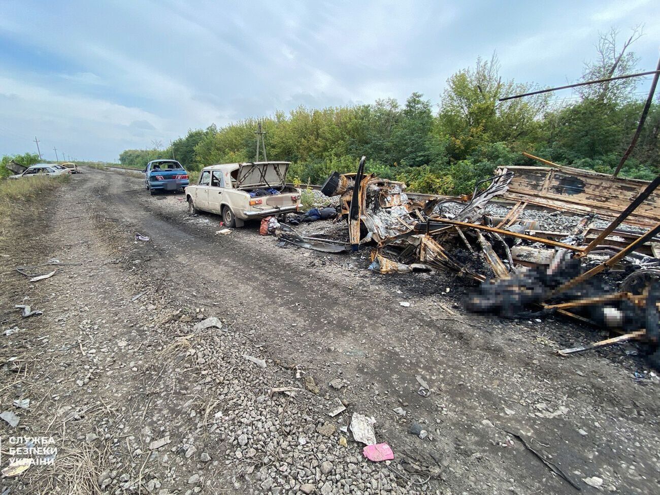 За даними Синєгубова, колону розстріляли 25 вересня