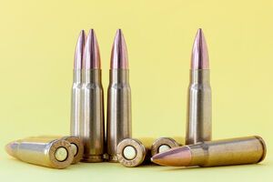 Российские новобранцы получают оружие, которое стреляет патронами образца 1943 года